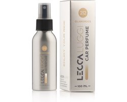 Lecca Luggi Autoparfum 212 Glamorous – 100 ml – Auto Parfum Spray met Sandelhout, Bourbon Vanille en Musk – Luxe Auto Geur voor Elegantie en Verfijning – Langdurige Auto Geurspray
