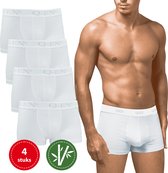 Premium Bamboe Boxershorts Heren - 3 stuks - 95% Bamboe - Wit - Maat XXL - Antibacterieel - Hoge Kwaliteit