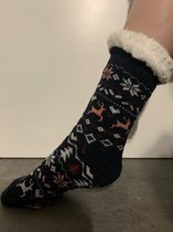 Christmas socks by apollo dark blue one size (36-41) kerstsokken