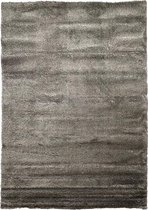 Vloerkleed grijs effen - Hoogpolig tapijt 160cmx230cm
