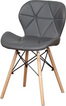 Vanos Premium Grey - Set van 4 stoelen - Eetkamerstoelen - Stoelen Comfortabel - Eettafel Stoelen