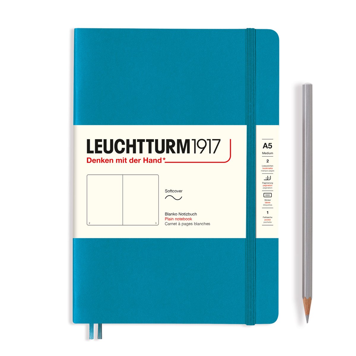 Leuchtturm1917 A5 Medium Notitieboek blanco Ocean softcover