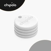 Chipolo One - Bluetooth GPS Tracker - Keyfinder Sleutelvinder - 4-Pack - Wit