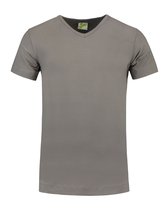 L&S T-shirt V-neck cot/elast SS for him