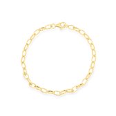 Xoo - Armband - Met schakels - Chunky chains - Linked - Statement armband - Trendy - Cadeau - Voor haar - Voor hem - Liefde - Bracelet party - 925 zilver - Gold plated - Goud