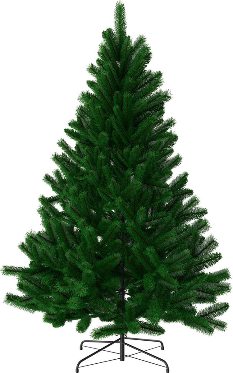 Kerstboom AG - Volle boom - kunstkerstboom 210cm hoog - 1160 takken - Inclusief 1000 LEDS- Kunstkerstbomen - Christmas Tree - Groot- veel takken - donkergroen - kerst - decoratie – foto 6
