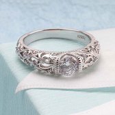 Zilveren ring Bridal beauty