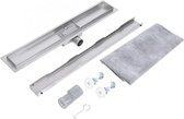 Tegeldrain - RVs 50cm - Douchegoot met Flens