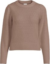 Vila Trui Viangie L/s Puff Knit Top 14070537 Portabella Dames Maat - S