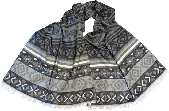 Jessidress® Sjaal Luxe Sjaals Elegante Dames Wintersjaal Omslagdoek 200 x 70 cm - Zwart