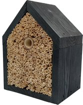 GARDEN SPIRIT Insectenhotel Modern 16 x 13 x 22 cm - Bijenhotel Zwart