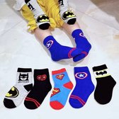 kindersokken - marvel - superheld - spiderman - batman - Spider-Man - captain america - cadeau - kado -leuke sokken - sinterklaas - kerst - kerstman - piet - kerstmis