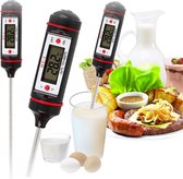 BOTC Digitale Keukenthermometer - Keuken, BBQ, Voedingsmiddelen- inclusief  Batterij en Opbergbox