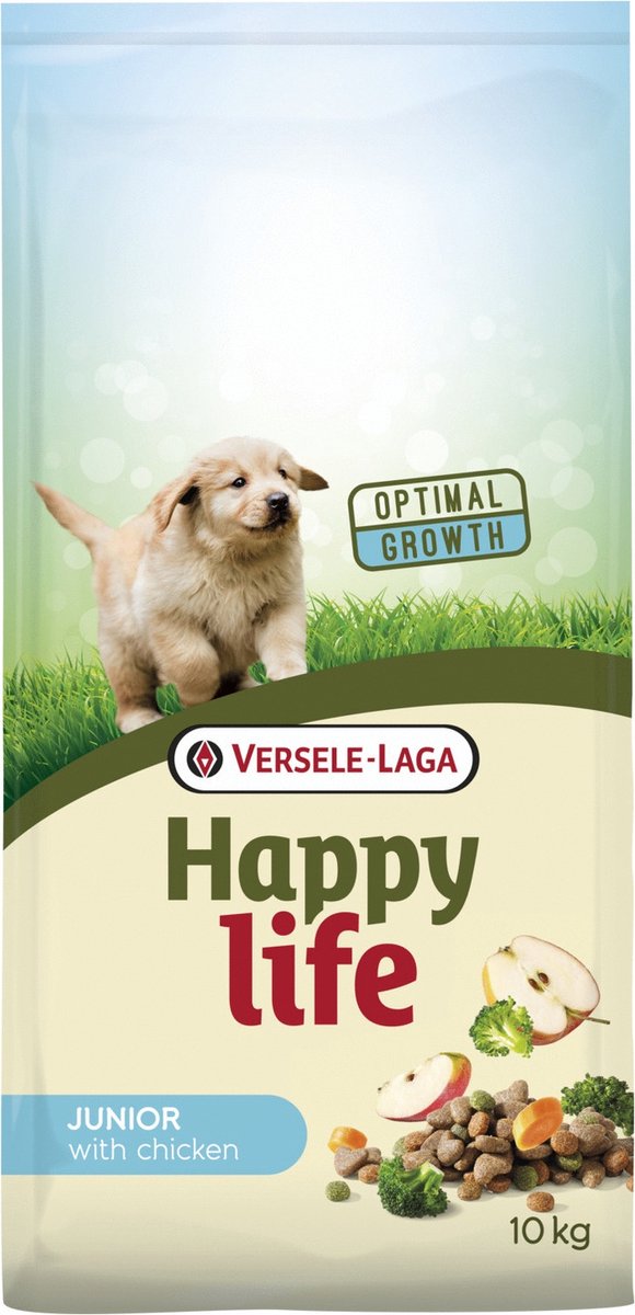 Echt Onbekwaamheid haar Happy Life Life Junior - Kip - Hondenvoer - 10 kg | bol.com