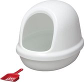 IRIS OHYAMA Toilet Dome Kattenbak met schep - PNE-500F - Plastic - 50 x 39,4 x 39 cm - Wit - Voor katten
