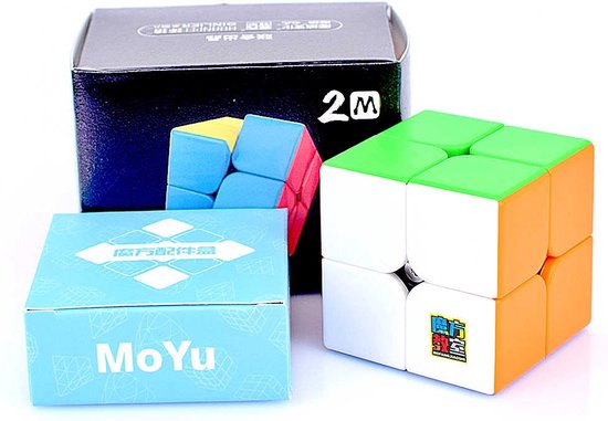 Afbeelding van het spel MoYu Meilong 2x2 M speed cube magnetisch - Stickerless - Draai Kubus Puzzel - Magic Cube