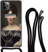 Coque avec cordon iPhone 11 Pro - Peinture - Peinture - Arc-en-ciel - Siliconen - Bandoulière - Coque arrière avec cordon - Coque pour téléphone avec cordon - Coque avec corde