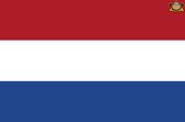 Partychimp Nederlandse Vlag Nederland - 90x150 Cm - Polyester -  Rood/Wit/Blauw