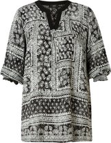 YESTA Harmony Tuniek - Black/Ecru - maat 0(46)