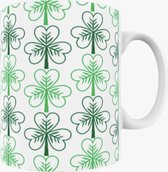 Mijnmokbedrukken® | KLAVERTJE VIER Mok | Mok met afbeelding | cadeau voor St. Patrick’s Day | Mok met geluk