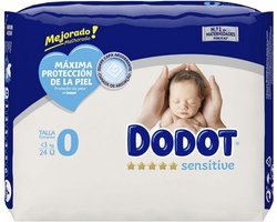 Wegwerpluiers Dodot Sensitive Maat 0 (24 uds)