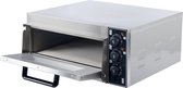 BaseCore - Pizza Oven - Professionele Pizzaoven - 2000 Watt - Verstelbare Boven- en Onderwarmte - Max. 350°C - Voor 0-18 Inch (45cm) Pizzas - Timerfunctie - Roestvrij Staal