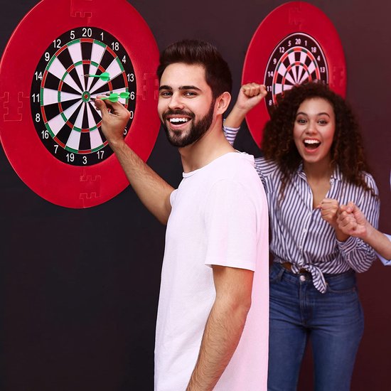 Flintronic Dart Catchring Surround, surround opvangring dart backboard, dartbord beschermring, lichtgewicht EVA dartborden surround voor 45 cm dartbord, totale 72 cm