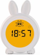 Easynights Bunny Slaaptrainer - Wit - Met Nachtlamp Functie en Wekkertimer