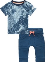 Noppies - Kledingset - 2delig - Broek Blauw - Shirt Blauw met print - Maat 62