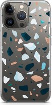 CaseCompany® - iPhone 13 Pro hoesje - Terrazzo N°13 - Soft Case / Cover - Bescherming aan alle Kanten - Zijkanten Transparant - Bescherming Over de Schermrand - Back Cover