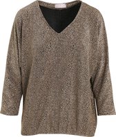 Cassis Dames T-shirt in glinsterend tricot - T-shirt - Maat 42