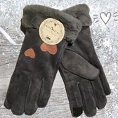 Dames Winter handschoenen CUPIDO van BellaBelga - grijs