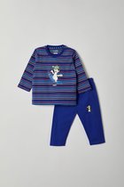 Woody pyjama baby unisex - multicolor gestreept - ijsbeer - 212-3-PLS-S/900 - maat 74