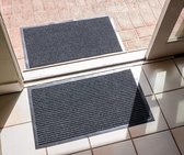 Deurmat - Deurmat Binnen Buiten - Droogloopmat Anti-slip Rubber - Zeer Absorberend en Anti-Modder - Wasbare Mat - Entrance Door Rug - by Floor&Door
