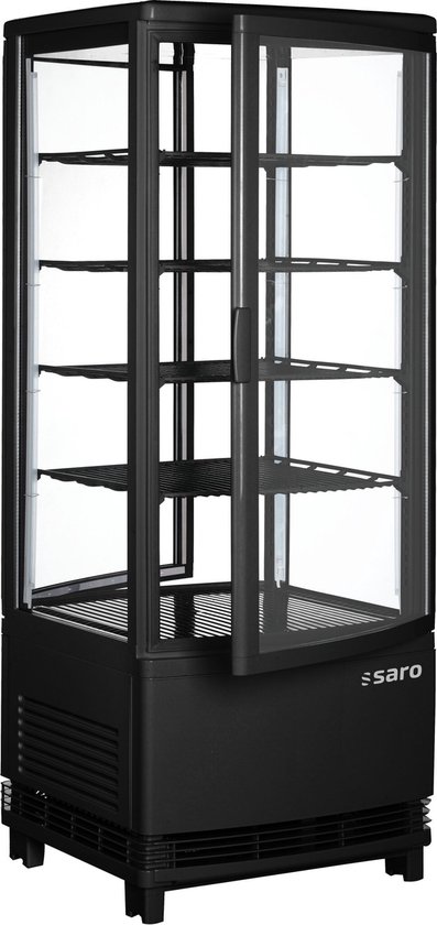 Koelvitrine Sc 100 Dt Zwart - Saro 330-1015 - Horeca