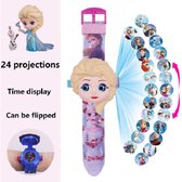 Frozen horloge - Elsa - Frozen projector horloge - speelgoed horloge - kinder horloge