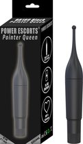 Power Escorts - Pointer Queen - Trendy zwart - 16 CM - Flexible Clitoris Point Vibrator - Klitoris Vibrator - Super handig in gebruik - 1 AA Batterij benodigd - gave Cadeaubox - ideaal om te geven of te ontvangen - BR189