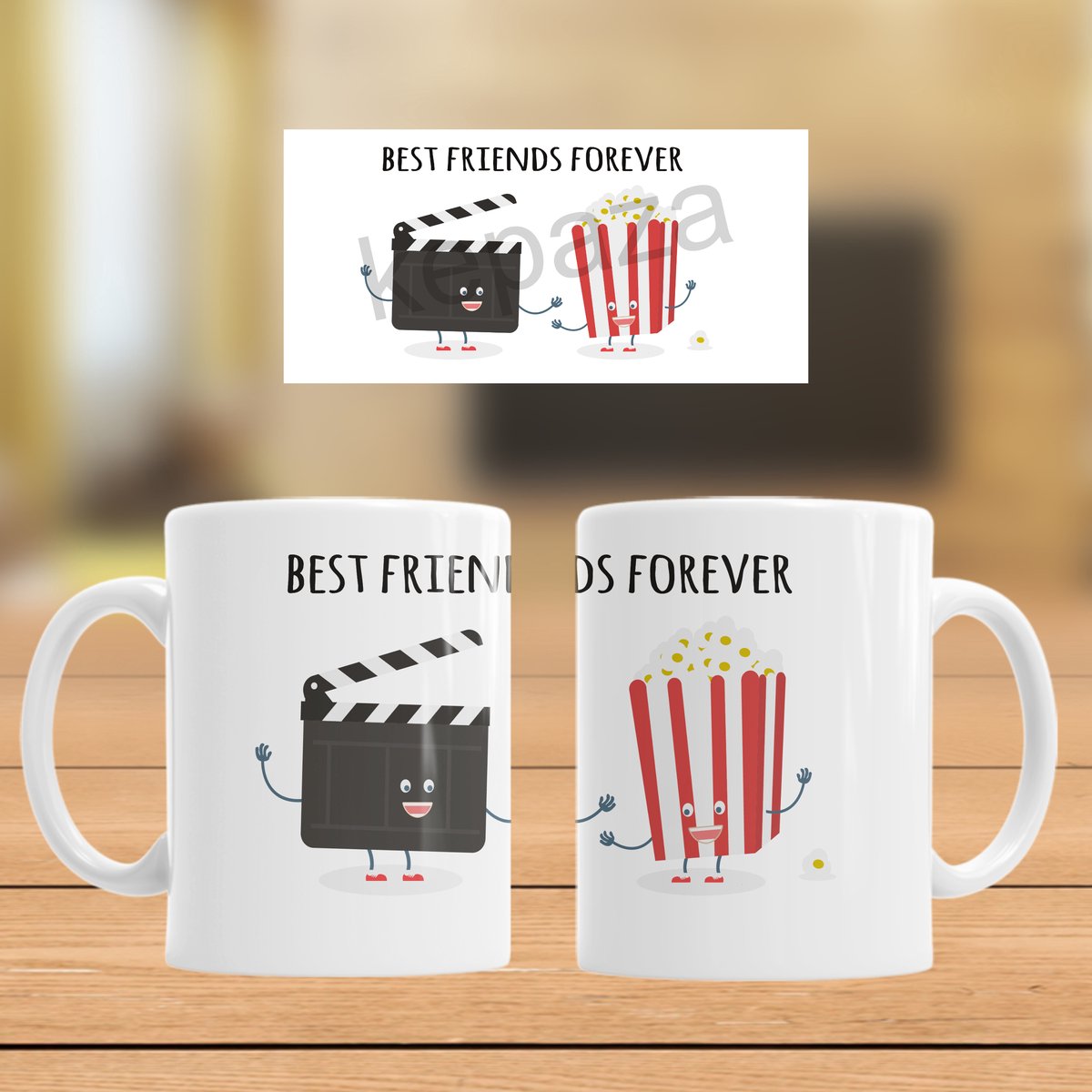 Mok Best Friends Forever (filmklapper en popcorn)