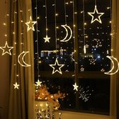 Zizza NL® Ramadan verlichting met Ster en Maan 3,2 meter - Sfeerverlichting - Lichtsnoer - Ramadan Versiering - Inclusief verschillende lichtstanden