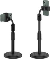 Camerastatief en telefoonstatief - Statieven - Verticaal en horizontaal - Tripod - Extra stevig - Zwart - Universeel