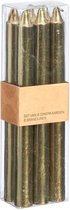 Dinerkaars - rustiek - goud - 6 stuks - 20 cm hoog