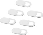 6 stuks Webcam cover - Camera schuifje - Privacy - Cover - Schuifje - Wit