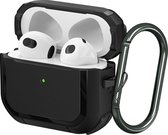 Apple Airpods 3 Hoesje - Schokbestendige - Ondersteunt Draadloos Opladen - Zwart