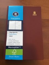 Ryam Dag Agenda2022 MEMOPLAN1 100x153mm bordeaux