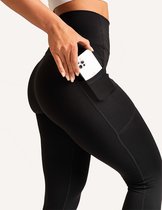 High Waisted Sportlegging met zakken - Zwart