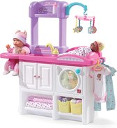 Step2 Love & Care Deluxe Nursery Kinderkamer voor poppen | Met wieg, kinderzitje, wasmachine & accessoires (excl. Pop) | Kunststof speelgoed voor meisjes