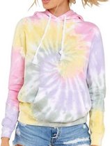 Tie Dye Longsleeve met Capuchon - Tie Dye shirt (lente) met Capuchon - Tie dye shirt - Nok Nak - Tik Tok trends - Dameskleding - Kinderkleding