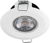 LED inbouwspot dimbaar wit IP44 - 5W vervangt 45W - 3000K warm wit licht - Zaagmaat 74mm