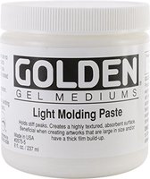Golden | Gel Mediums | Light Molding Paste | Pot á 237ml