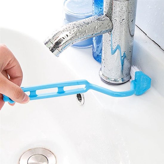 Toiletborstel Handig - Hoeken Gebogen Professionele - Toiletborstel Portable Badkamer - Schoonmaakborsteltje Window Gap Cleaner - Accessoires schoonmaakborstels